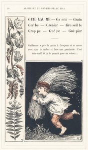Guillaume、Kid、Grain、Spray、Currant、Grappe、Guepe、Guepier，第 20 页 - Lili 小姐、L. Froelich 和一位父亲（Hetzel 本人）的字母表。巴黎 J. Hetzel  Cie 图书馆和教育与娱乐杂志社