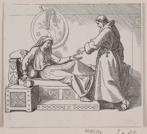 Sweyn Forkbeard 开往英格兰的火车和斯沃德战役 "插图 作者 洛伦兹·弗罗利希