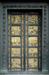 天堂之门，由吉贝尔蒂-洛伦佐（1378-1443）实现。