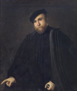 绅士的肖像 作者 洛伦佐·乐透（Lorenzo Lotto）