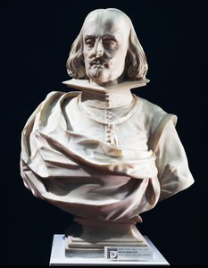 多米尼克-佩特拉的大理石半身像，由洛伦佐-瓦卡洛（1655-1706）设计，意大利那不勒斯Maiella的圣彼得教堂。 作者 Lorenzo Vaccaro