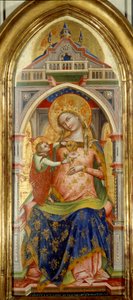 The Virgin and the Child. Painting by Lorenzo Veneziano (14th century)
