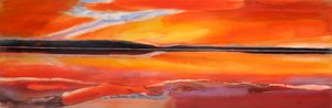 Phoenix Rising，2014年，石油和虫胶在石膏面板上
