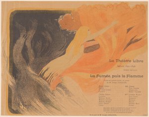 自由剧院：先是烟雾，然后是火焰，1895年10月24日。 作者 路易斯·阿贝尔·特鲁谢