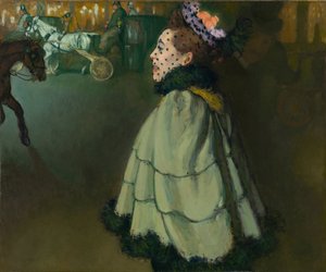香榭丽舍大街 (Champs Elysees) 的女人 by Night par Anquetin, Louis (1861-1932) 作者 路易斯·安奎汀