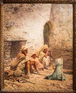 Le Repos（布面油画） 作者 路易斯·奥古斯特·吉拉尔多