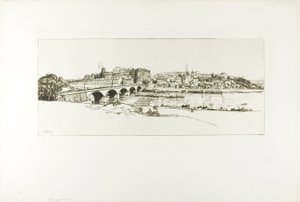 昂热全景 作者 路易斯·奥古斯特·勒佩尔