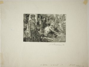 采集山谷百合 作者 路易斯·奥古斯特·勒佩尔