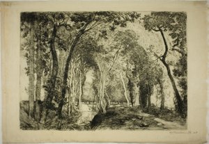 Sous Bois, at Rigonette 作者 路易斯·奥古斯特·勒佩尔