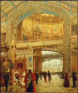 1889年世界展览会机房的中央圆顶
