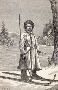 来自俄罗斯Votiak的人，来自Victor Meignan的“From Paris to Pekin over Siberian Snows”，由Smeeton-Tilly（Burne Smeeton（1840-60）和Auguste Tilly（1992）创作），1889年出版（engravi 作者 路易斯·布雷顿