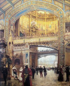 法文：Le Dôme Central de la Galerie des Machines lors de l