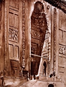 苏丹哈桑清真寺的入口，1928年