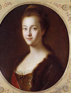 叶卡捷琳娜二世 (1729-1796) 的肖像，俄罗斯帝国皇帝 Louis Caravaque (1684-1754) 18 世纪的画作。 圣彼得堡，彼得夏宫城堡 作者 路易斯·卡拉瓦克