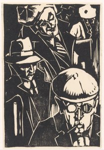 Voorbijgangers（实物上的原标题） 作者 Louis Cardinaals（艺术家签名）
