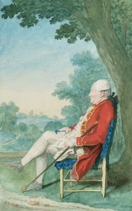 O“ Flanagan先生坐在公园左侧的侧面，1771年 作者 路易·卡罗吉斯