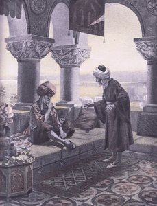 三环，插图来自 Navarre Society 1930 年代出版的薄伽丘十日谈（石版画）