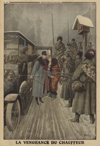 奥地利将军斯卡伯诺维奇的司机将将军和他的妻子送入俄国人的监狱，以报复被他多次殴打，第一次世界大战。 作者 路易斯·查尔斯（后）轰炸