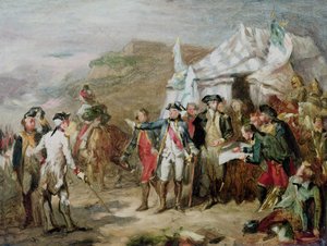 约克镇战役的草图，1781年10月1日至17日，1836年