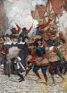 弗朗德（1648-1653）：在1652年7月4日的吸管日，市政厅被烧毁，约有30名知名人士因为希望结束对巴黎的围困而成为路易十四国王的支持者，他们被伪装成工人的士兵屠杀--（弗朗德r