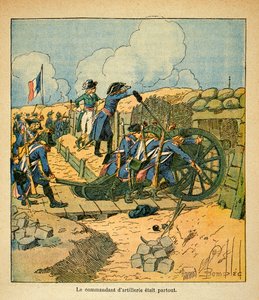 拿破仑-路易（1862-1927）的插图，出自埃马纽埃尔-德-拉斯-库斯伯爵（1766-1842）的《圣赫勒拿纪念》一书。拿破仑-波拿巴于1793年在土伦的所在地，私人收藏 作者 路易斯·查尔斯·邦布尔