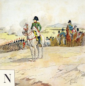 字母N：拿破仑，"Je serai soldat"（我将成为一名士兵）--军事字母表