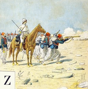 字母Z：Zouaves，"Je serai soldat"（我将成为一名士兵）--军事字母表