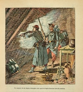 The Armee of the Loire by Eugene Sergent, known as Grenest, illustrated by Louis Bombled (1862-1927) (Franco-German War; campaign of 1870 -1871): Battle of Orleans on October 11 作者 路易斯·查尔斯·邦布尔