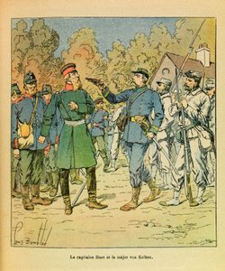 Eugene Sergeant, dit Grenest的东部军团，由Louis Bombled（1862-1927）绘制（法德战争；1870-1871年战役）。1870年10月30日，在弗朗什孔特（Franche Comte），胡特-弗里西纳（Huot Freiciners）的队长在拉兹（Raze）的手中抓获了冯-凯尔肯（Von Kelken）少校，Pr 作者 Louis Charles Bombled