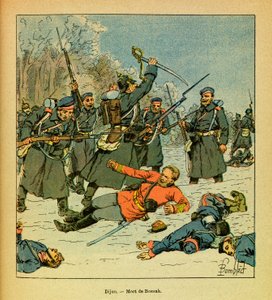 Eugene Sergeant, dit Grenest的东部军团，由Louis Bombled（1862-1927）绘制（法德战争；1870-1871年战役）。博萨克-豪克将军在被称为 "拉帽 "的地方死亡 作者 路易斯·查尔斯·邦布尔