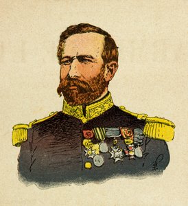 被称为Grenest的Eugene Sergeant的东部军团，由Louis Bombled（1862-1927）绘制（法德战争；1870-1871年的战役）。布尔巴基将军（1816-1897）的画像，私人收藏 作者 路易斯·查尔斯·邦布尔