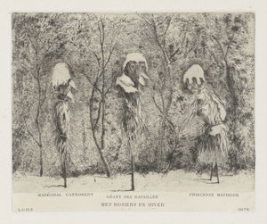 关于法德战争的幻想作品
Mes rosiers en hiver（标题见实物） 作者 路易斯·查尔斯·霍拉·西卡马