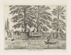 花园墙上的对话
Aan de Vecht（标题见实物） 作者 路易斯·查尔斯·霍拉·西卡马