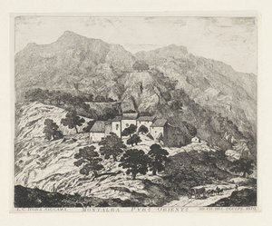 蒙塔巴城堡（法兰克福）
Montalba Pyr[enée]s.orient[ale]s（物品上的标题） 作者 路易斯·查尔斯·霍拉·西卡马