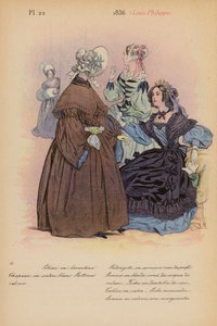 法国时尚：1836 年，路易-菲利普（彩色石版画） 作者 路易斯·科拉斯