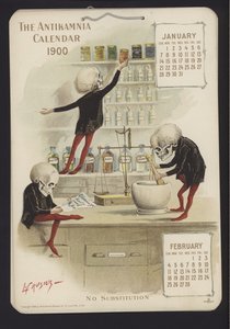 1900年Antikamnia日历的插图