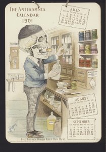 1901年Antikamnia日历的插图