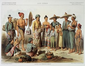 弗朗西斯-加尼埃在《1866-1868年印度支那探险之旅》中描述的1870年前后的老挝人口。