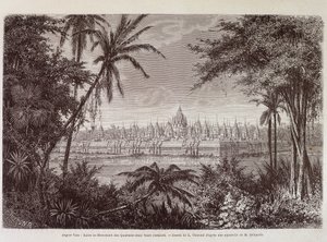1870年左右的吴哥窟景色--载于巴黎路易斯-德拉波特的《柬埔寨之旅》。