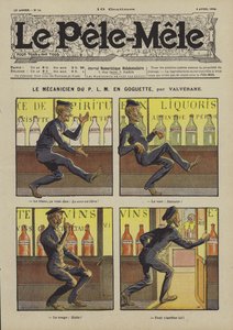 疯狂的PLM机制。 Pele-Mele的插图，1906年 作者 Louis Denis Valverane