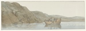 俯瞰卡拉布里亚靠近 Scilla 镇的佩斯科角
Vue du Cap Paceco en Calabre près de Scilla（作品标题）
Voyage en Italie, en Sicile et à Malte - 1778（系列标题） 作者 路易斯·杜克罗斯