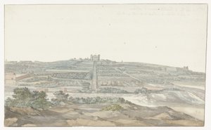 位于马耳他博谢托的大团长 Vedala 宫殿景观
Vue de Boschetto, maison de plaisance du Grand-Maître, à 2 lieus de la ville de Malthe（物上标题）
Voyage en Italie, en Sicile et à Malte - 1778（系列标题）