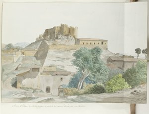 Oude kasteel van Mata en Grifone en het karmelieten klooster, grondvesten van Messina
马塔-格里福内古堡和墨西拿的戒律加尔默罗女修道院（物品上的标题）
意大利、西西里岛和马耳他之旅 - 1778 年（系列标题）