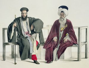 希勒牧师和土耳其人，1825年由蒂埃里兄弟镌刻 作者 路易斯杜普雷