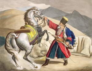 他的马鞑靼，1825年由蒂埃里兄弟雕刻而成