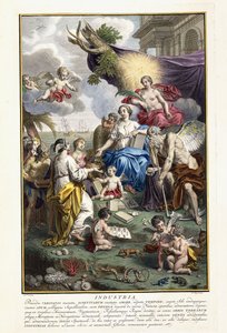 产业，从“事最富有的自然宝藏新星描述”标题页，1734年至1765年 作者 Louis Fabricius Dubourg