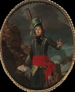 François Séverin Marceau-Desgraviers将军的肖像，1769-1796，约1796。 作者 路易斯·弗朗索瓦·塞尔金·马索