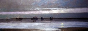 从卡比斯湾返回的渔船，约1904年（布面油画） 作者 路易斯·格里尔
