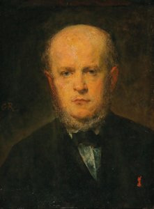 阿道夫-门泽尔1815-1905年的画像，1867年。 作者 路易斯·古斯塔夫·里卡德
