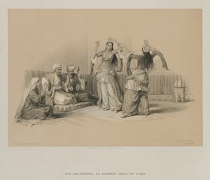 埃及和努比亚，第三卷：开罗的舞女，1849年。 作者 路易斯·哈格